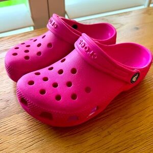 Lightly used: kids size 13 Crocs